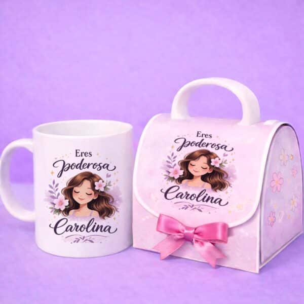 Mug Personalizado en Baúl – Día de la Mujer